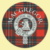MacGregor Clan Crest Tartan Cork Round Clan Badge Coasters Set of 10