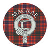 MacRae Clan Crest Tartan Cork Round Clan Badge Coasters Set of 10