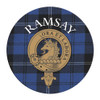 Ramsay Clan Crest Tartan Cork Round Clan Badge Coasters Set of 10 Ramsay Clan Crest Tartan Cork Round Clan Badge Coasters Set of 10