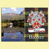 Baxter Coat of Arms Scottish Family Name Fridge Magnets Set of 10