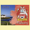 Flaherty Coat of Arms Irish Family Name Fridge Magnets Set of 10