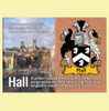 Hall Coat of Arms English Family Name Fridge Magnets Set of 10