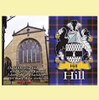 Hill Coat of Arms Scottish Family Name Fridge Magnets Set of 10