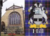 Hill Coat of Arms Scottish Family Name Fridge Magnets Set of 10