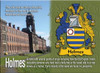 Holmes Coat of Arms English Family Name Fridge Magnets Set of 10