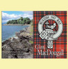 MacDougall Clan Badge Scottish Family Name Fridge Magnets Set of 10