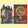Maxwell Clan Badge Scottish Family Name Fridge Magnets Set of 10