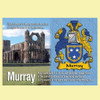Murray Coat of Arms English Family Name Fridge Magnets Set of 10