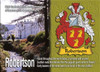 Robertson Coat of Arms English Family Name Fridge Magnets Set of 10
