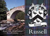 Russell Coat of Arms Scottish Family Name Fridge Magnets Set of 10
