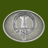 Malcolm Clan Badge Oval Antiqued Mens Stylish Pewter Belt Buckle