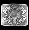 United States Army Badge Interlace Mens Sterling Silver Kilt Belt Buckle