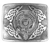 United States Coast Guard Badge Interlace Mens Stylish Pewter Kilt Belt Buckle