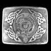 United States Coast Guard Badge Interlace Mens Sterling Silver Kilt Belt Buckle