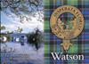 Watson Clan Badge Scottish Family Name Fridge Magnets Set of 10