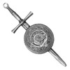 Adair Clan Badge Sterling Silver Dirk Shield Large Clan Crest Kilt Pin