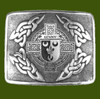 Kenny Irish Badge Interlace Mens Stylish Pewter Kilt Belt Buckle