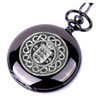 OBrien Irish Coat Of Arms Silver Family Crest Black Hunter Pocket Watch