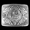 Hepburn Clan Badge Interlace Mens Sterling Silver Kilt Belt Buckle