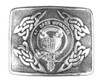 Hope Clan Badge Interlace Mens Sterling Silver Kilt Belt Buckle