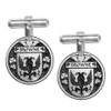 Browne Irish Coat Of Arms Claddagh Sterling Silver Family Crest Cufflinks