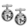 ODonnell Irish Coat Of Arms Claddagh Stylish Pewter Family Crest Cufflinks