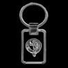 Chattan Clan Badge Stainless Steel Silver Clan Crest Keyring