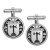 Martin Irish Coat Of Arms Claddagh Stylish Pewter Family Crest Cufflinks