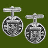 Thompson Irish Coat Of Arms Claddagh Stylish Pewter Family Crest Cufflinks