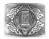 Houston Clan Badge Interlace Mens Sterling Silver Kilt Belt Buckle