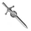 Sweeney Irish Coat Of Arms Claddagh Round Silver Family Crest Large Kilt Pin