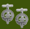 Pringle Clan Badge Stylish Pewter Clan Crest Cufflinks