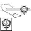 Bell Clan Badge Sterling Silver Button Loop Clan Crest Tie Bar