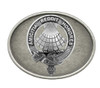 Pringle Clan Badge Oval Antiqued Mens Stylish Pewter Belt Buckle