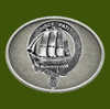 Duncan Clan Badge Oval Antiqued Mens Stylish Pewter Belt Buckle