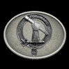 Balfour Clan Badge Oval Antiqued Mens Sterling Silver Belt Buckle