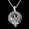 Mowat Clan Badge Sterling Silver Clan Crest Small Pendant