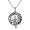 Mowat Clan Badge Sterling Silver Clan Crest Small Pendant