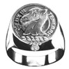 Fullerton Clan Badge Mens Clan Crest Sterling Silver Ring