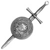 Baird Clan Badge Sterling Silver Dirk Shield Large Clan Crest Kilt Pin