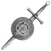 Bannerman Clan Badge Sterling Silver Dirk Shield Large Clan Crest Kilt Pin