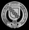 Quigley Irish Coat Of Arms Claddagh Sterling Silver Family Crest Badge 