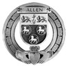 Allen Irish Coat Of Arms Claddagh Stylish Pewter Family Crest Badge 