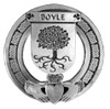 Boyle Irish Coat Of Arms Claddagh Stylish Pewter Family Crest Badge 