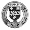 Bradley Irish Coat Of Arms Claddagh Sterling Silver Family Crest Badge 