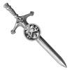 Casey Irish Coat Of Arms Claddagh Round Silver Family Crest Large Kilt Pin