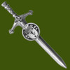 McAuliffe Irish Coat Of Arms Claddagh Round Pewter Family Crest Large Kilt Pin