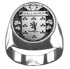 Gallagher Irish Coat Of Arms Family Crest Mens Sterling Silver Ring