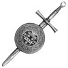 Bradley Irish Coat Of Arms Sterling Silver Dirk Shield Large Crest Kilt Pin