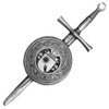 Brady Irish Coat Of Arms Sterling Silver Dirk Shield Large Crest Kilt Pin